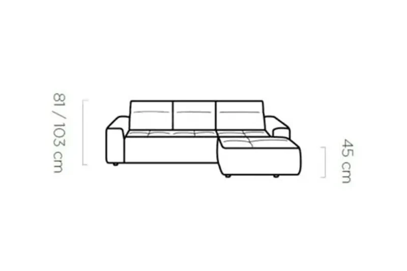 Canapé d'angle Convertible Électrique MAGELLAN S - 275 X 182 cm