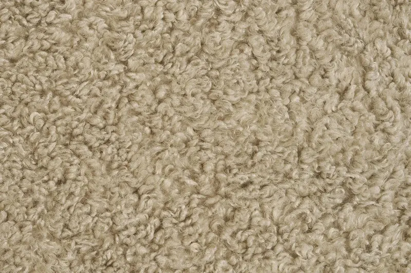 Fauteuil avec accoudoirs en Tissu Marron LUNARO - 86 x 84 cm
