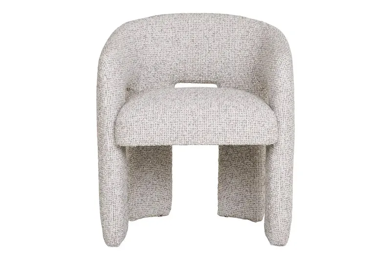 Fauteuil avec accoudoirs en Tissu Chiné MONROE - 58 x 55 cm