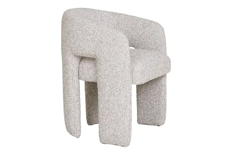 Fauteuil avec accoudoirs en Tissu Chiné MONROE - 58 x 55 cm
