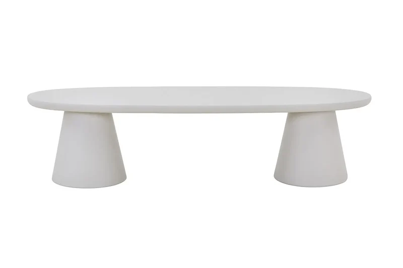 Meuble TV Effet Ciment Ecru TAVINA pour votre salon - 160 cm