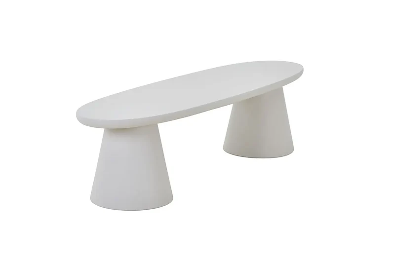Meuble TV Effet Ciment Ecru TAVINA pour votre salon - 160 cm