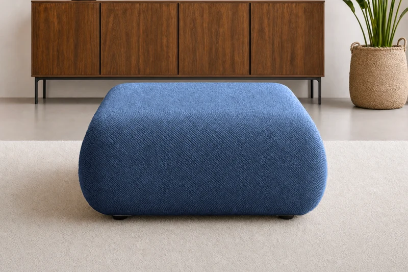 LEVI POUF - Tissu lisse