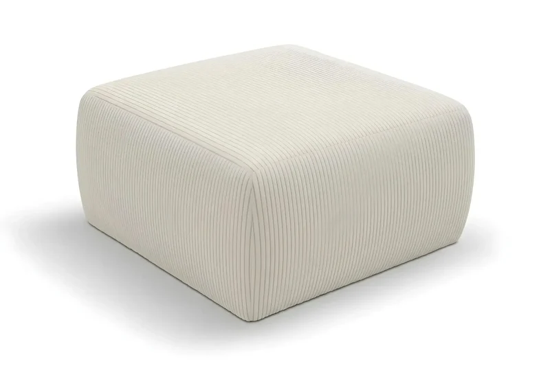 ELIO POUF - Petit velours côtelé