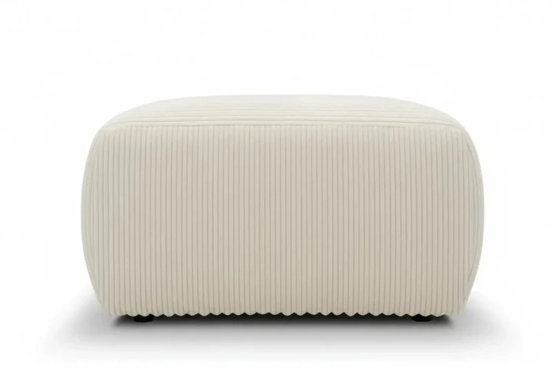 ELIO POUF - Petit velours côtelé