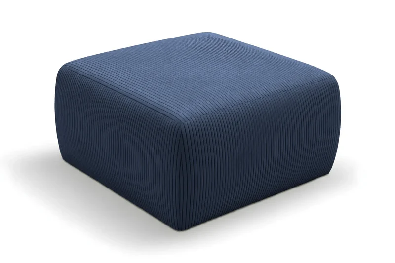 ELIO POUF - Petit velours côtelé