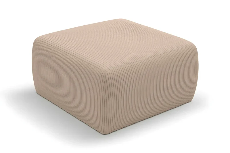 ELIO POUF - Petit velours côtelé