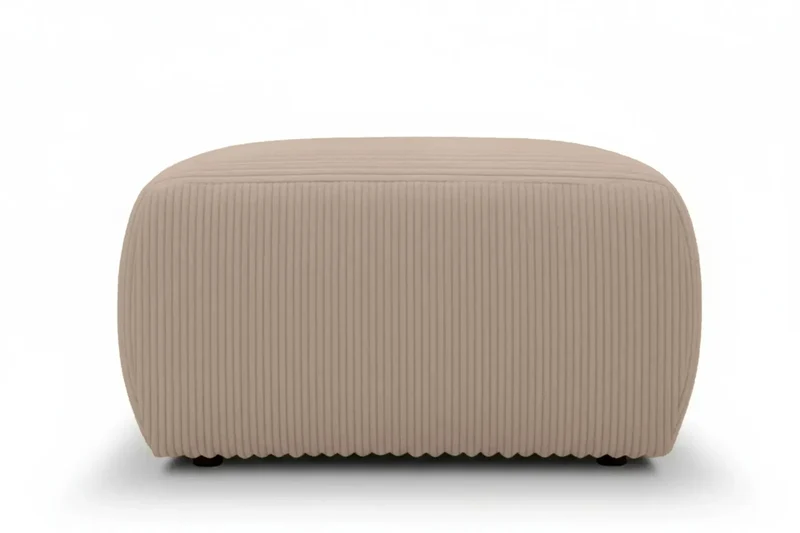 ELIO POUF - Petit velours côtelé