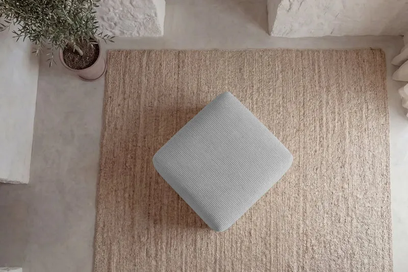 ELIO POUF - Petit velours côtelé