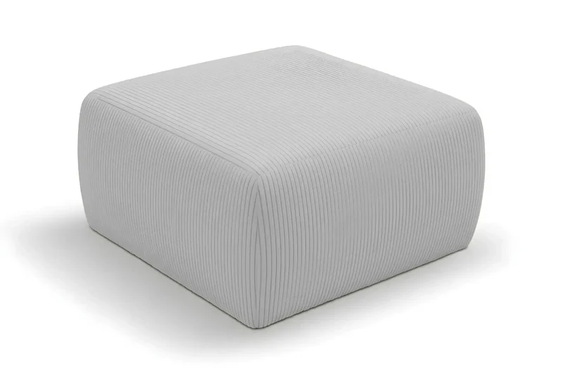 ELIO POUF - Petit velours côtelé