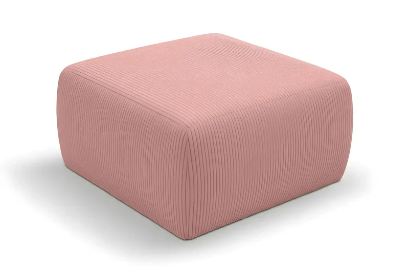 ELIO POUF - Petit velours côtelé