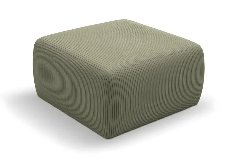 ELIO POUF - Petit velours côtelé