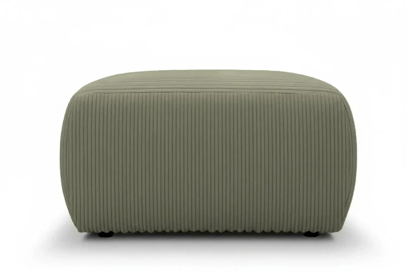 ELIO POUF - Petit velours côtelé