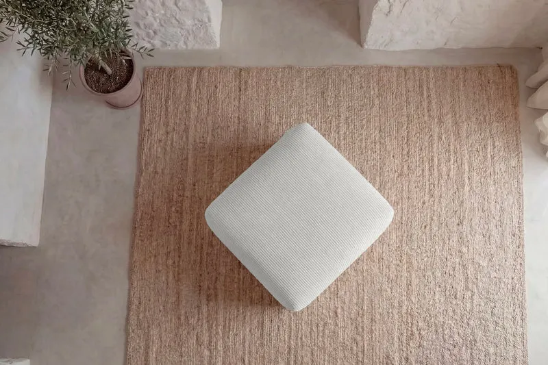 ELIO POUF - Petit velours côtelé