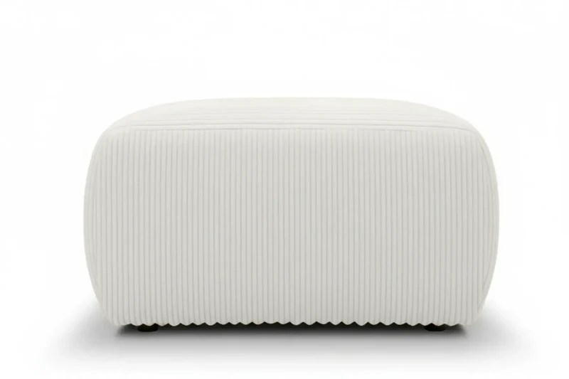 ELIO POUF - Petit velours côtelé