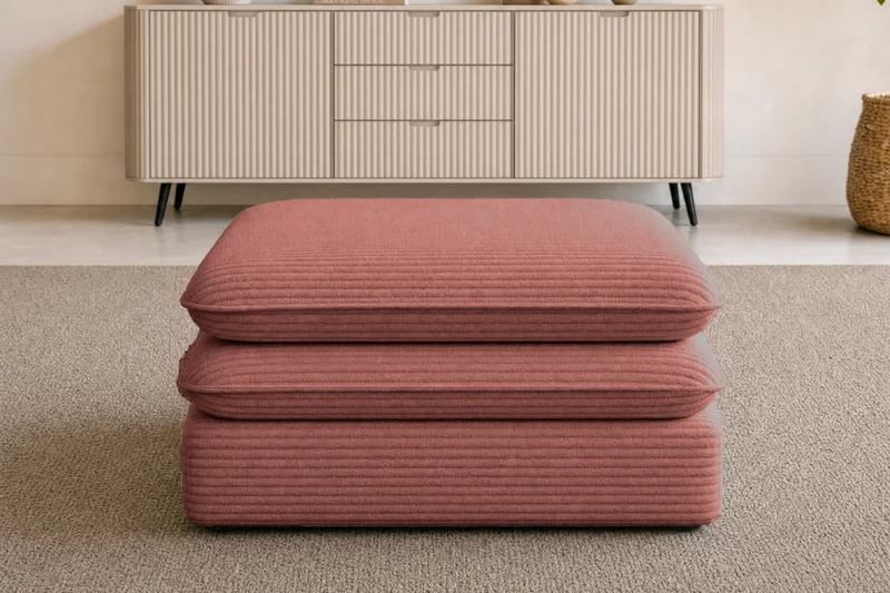 OSCAR POUF - Velours côtelé