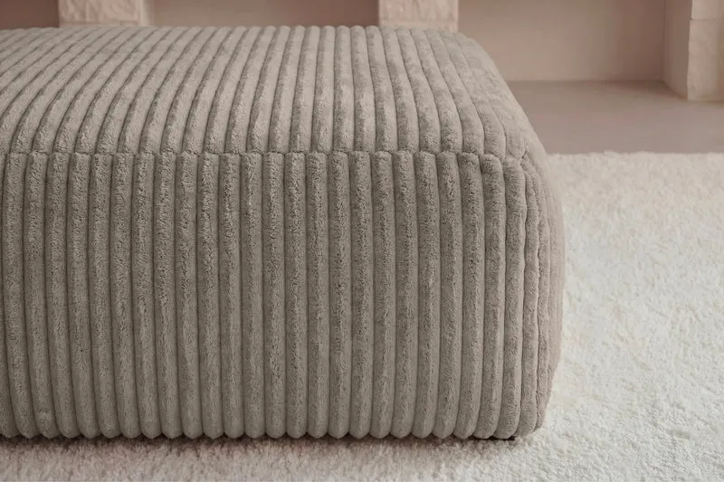 OLYMPE POUF - Gros velours côtelé