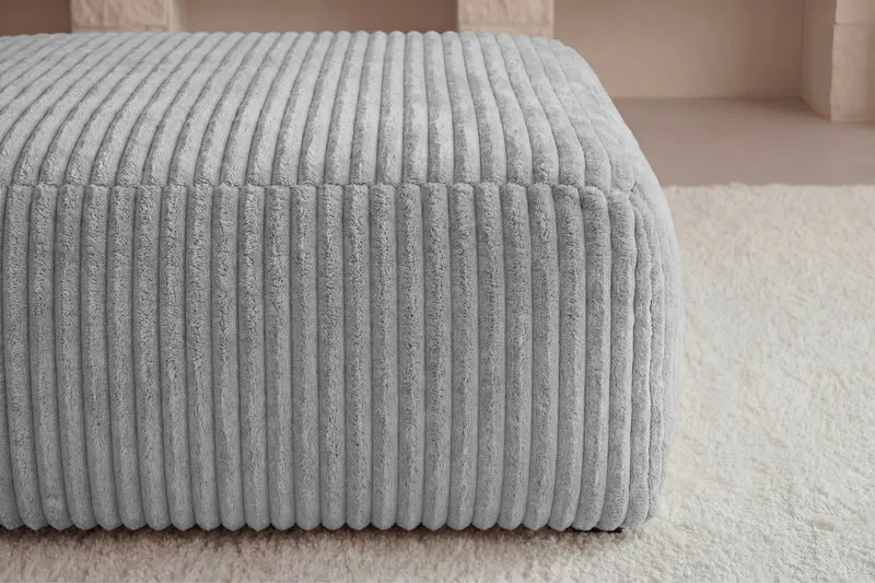 OLYMPE POUF - Gros velours côtelé