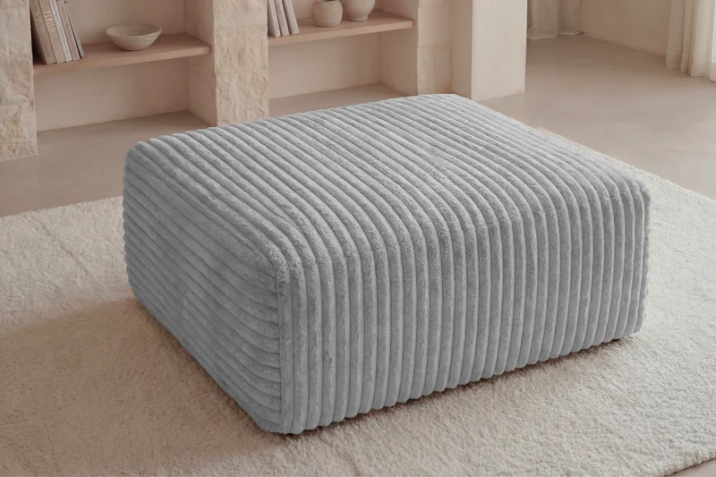 OLYMPE POUF - Gros velours côtelé