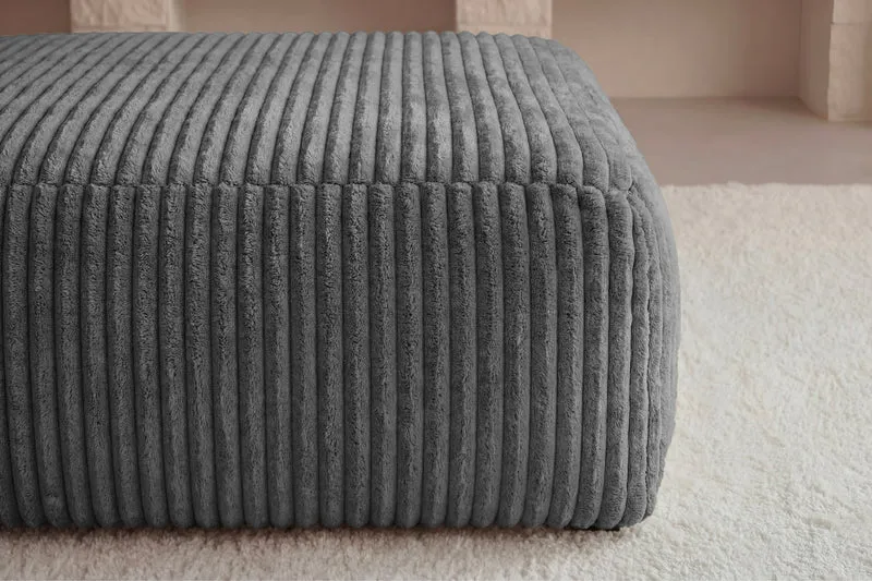 OLYMPE POUF - Gros velours côtelé