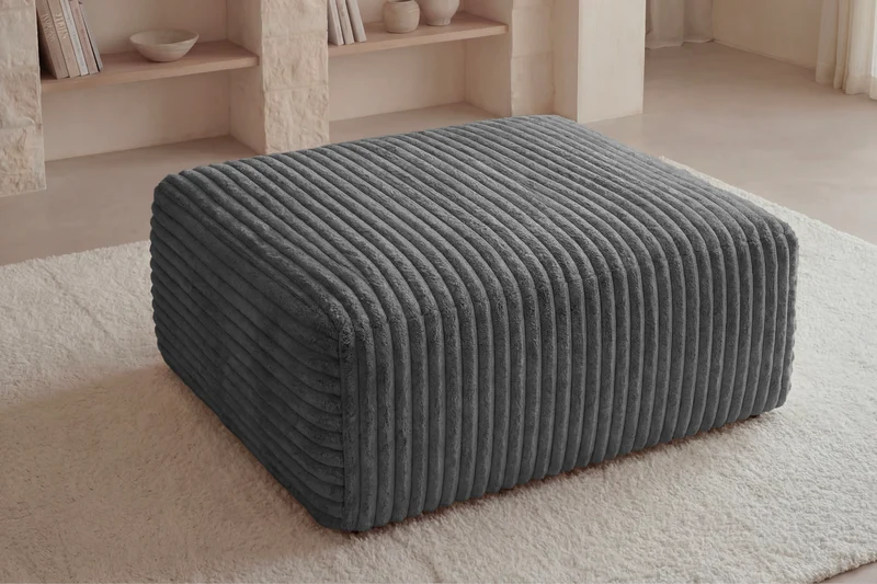 OLYMPE POUF - Gros velours côtelé