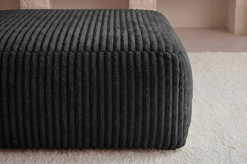OLYMPE POUF - Gros velours côtelé