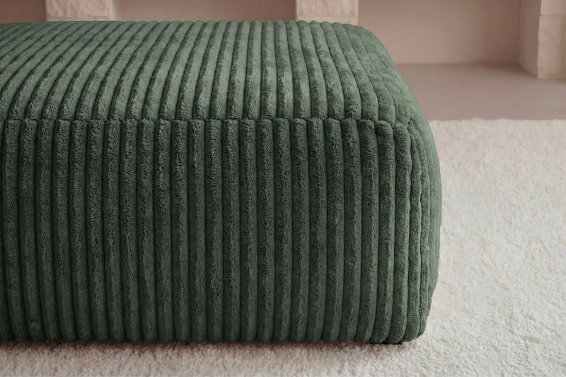 OLYMPE POUF - Gros velours côtelé