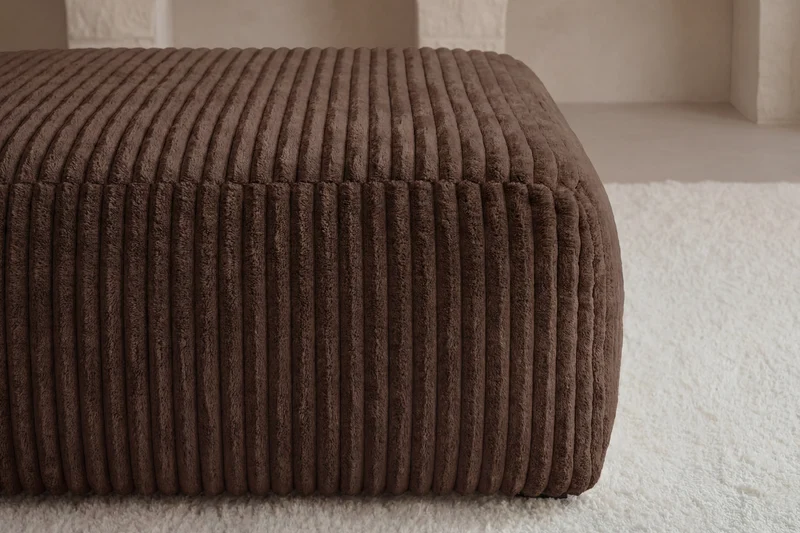 OLYMPE POUF - Gros velours côtelé
