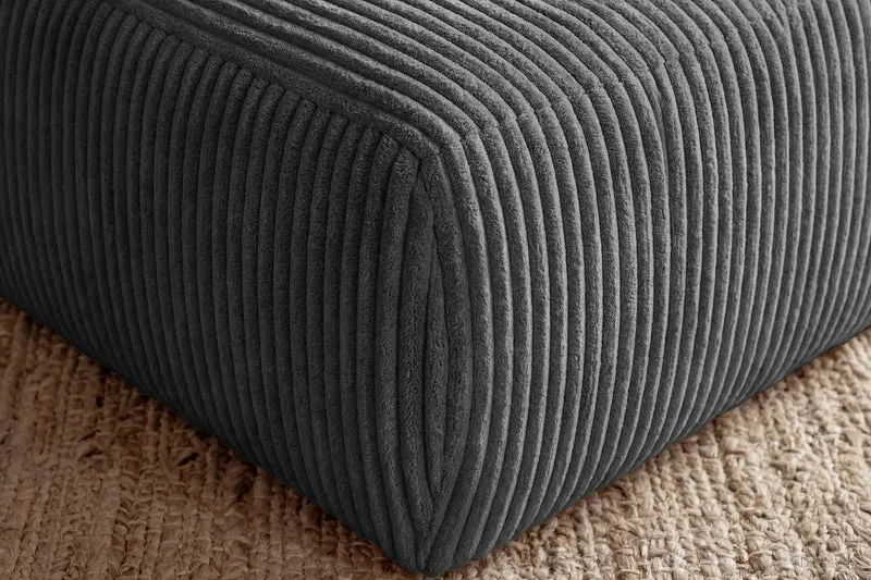 ELIO POUF - Gros velours côtelé