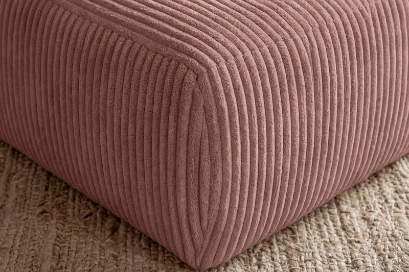 ELIO POUF - Gros velours côtelé