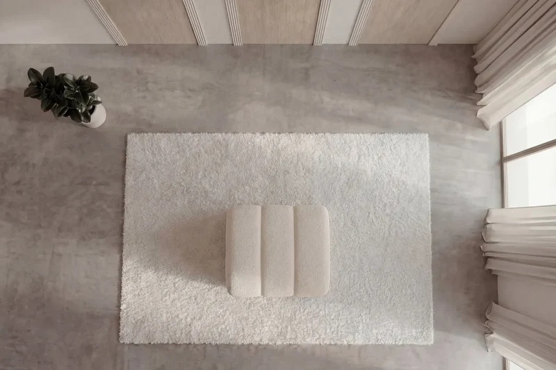 CELESTE POUF - Tissu bouclette