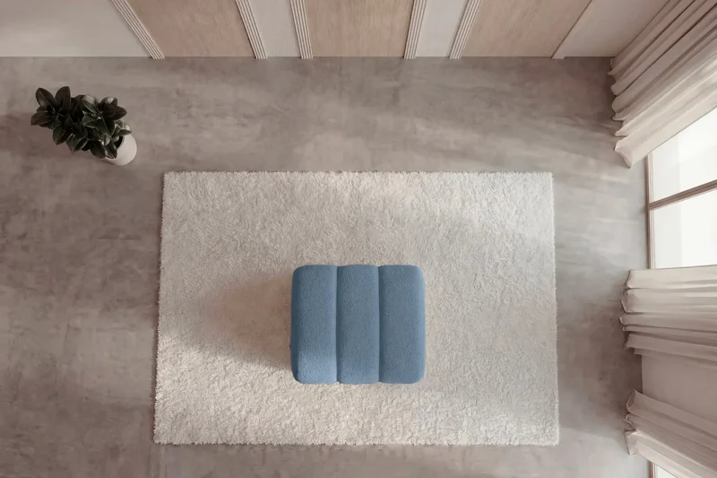 CELESTE POUF - Tissu bouclette
