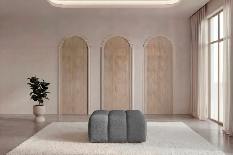 CELESTE POUF - Tissu bouclette