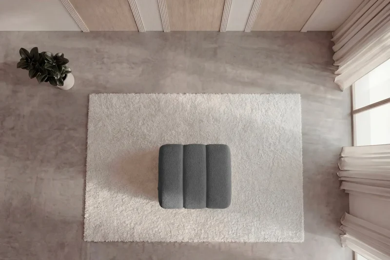 CELESTE POUF - Tissu bouclette
