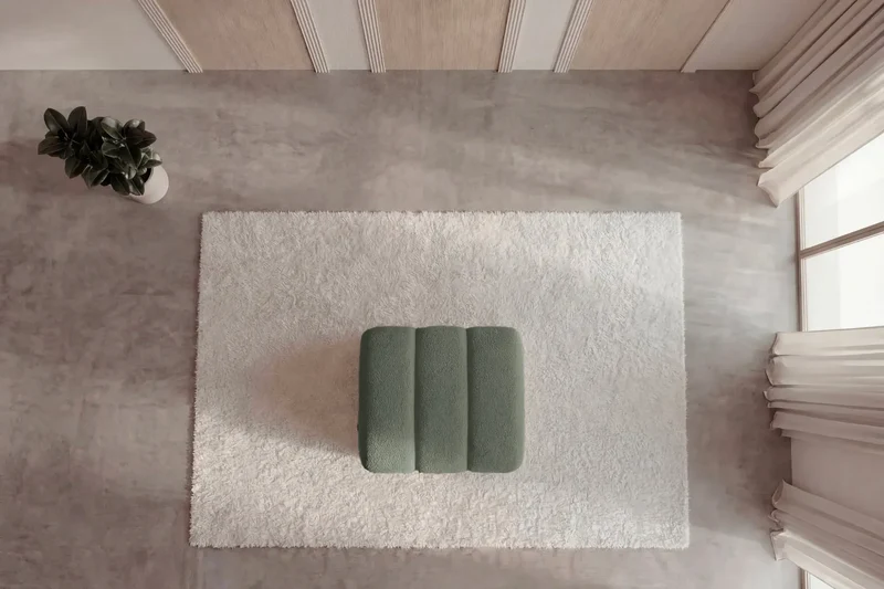 CELESTE POUF - Tissu bouclette