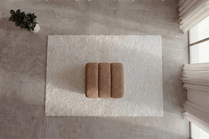 CELESTE POUF - Tissu bouclette