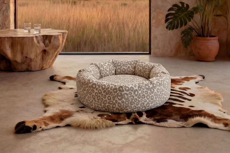 MOKA - PANIER CHIEN/CHAT Tissu sauvage