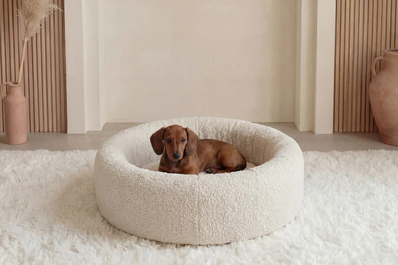 MOKA - PANIER CHIEN/CHAT Tissu bouclette