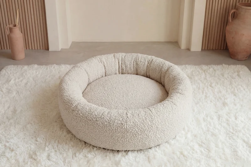 MOKA - PANIER CHIEN/CHAT Tissu bouclette