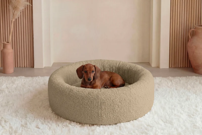 MOKA - PANIER CHIEN/CHAT Tissu bouclette