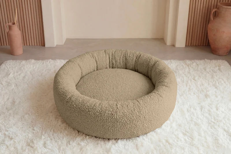 MOKA - PANIER CHIEN/CHAT Tissu bouclette
