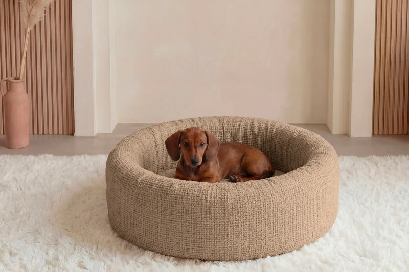 MOKA - PANIER CHIEN/CHAT Tissu chenille
