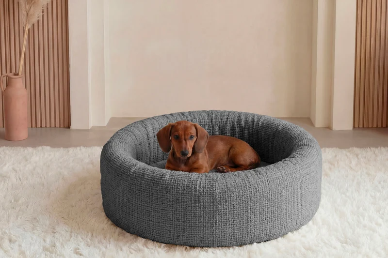 MOKA - PANIER CHIEN/CHAT Tissu chenille