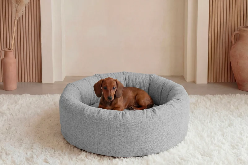 MOKA - PANIER CHIEN/CHAT Tissu chiné