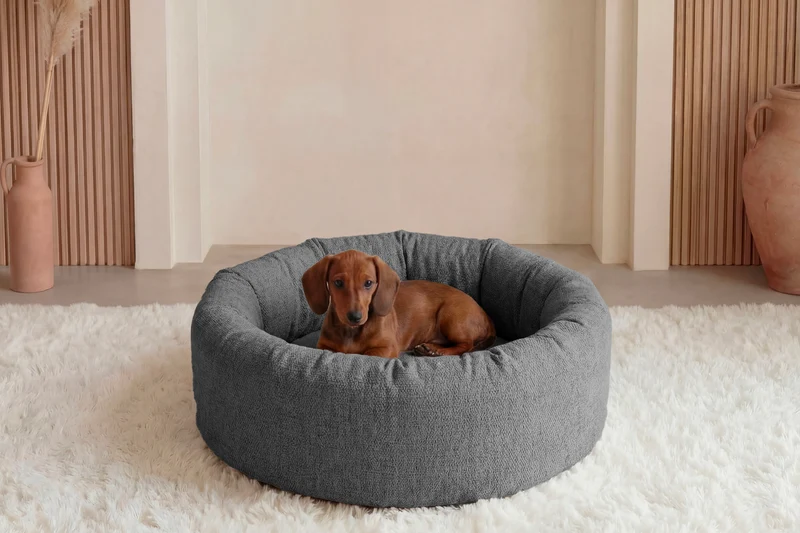 MOKA - PANIER CHIEN/CHAT Tissu chiné
