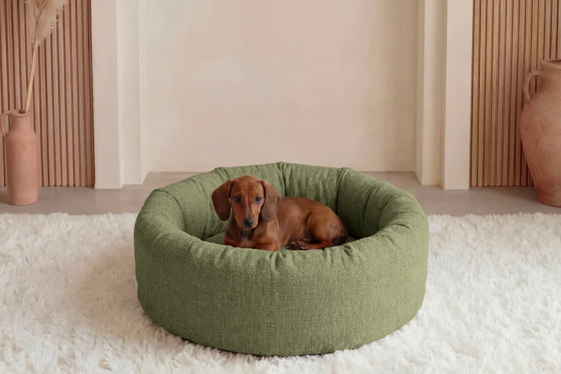 MOKA - PANIER CHIEN/CHAT Tissu chiné