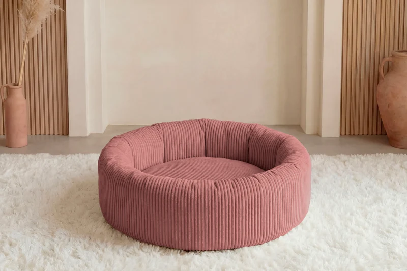MOKA - PANIER CHIEN/CHAT Petit velours côtelé