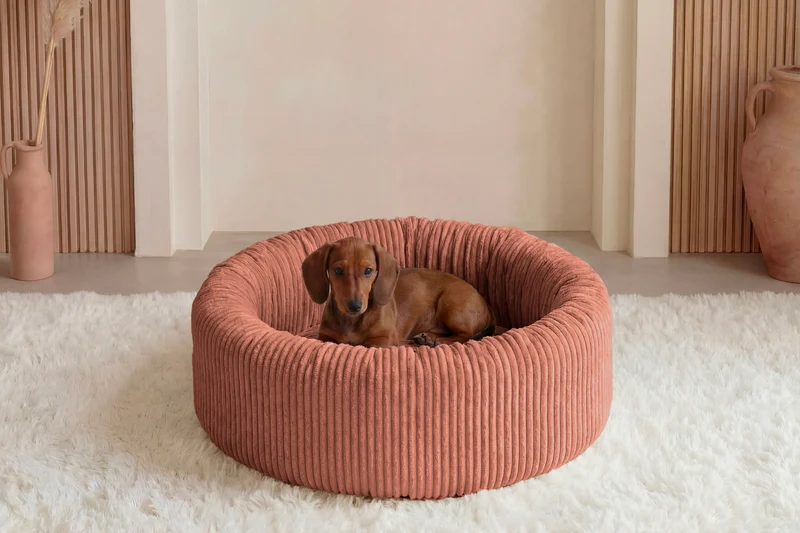 MOKA - PANIER CHIEN/CHAT Petit velours côtelé