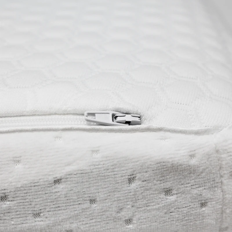 Oreiller mémoire de forme, microperforé, déhoussable - Collection Fantasia Blanc