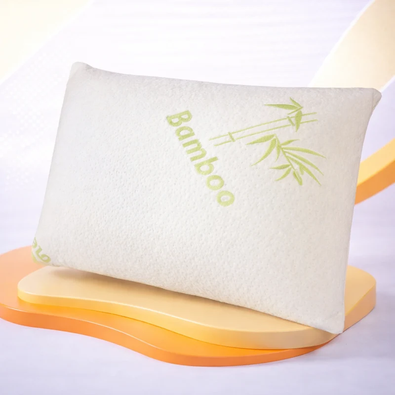 Oreiller bambou mémoire de forme, respirant, déhoussable - Collection Bamboo